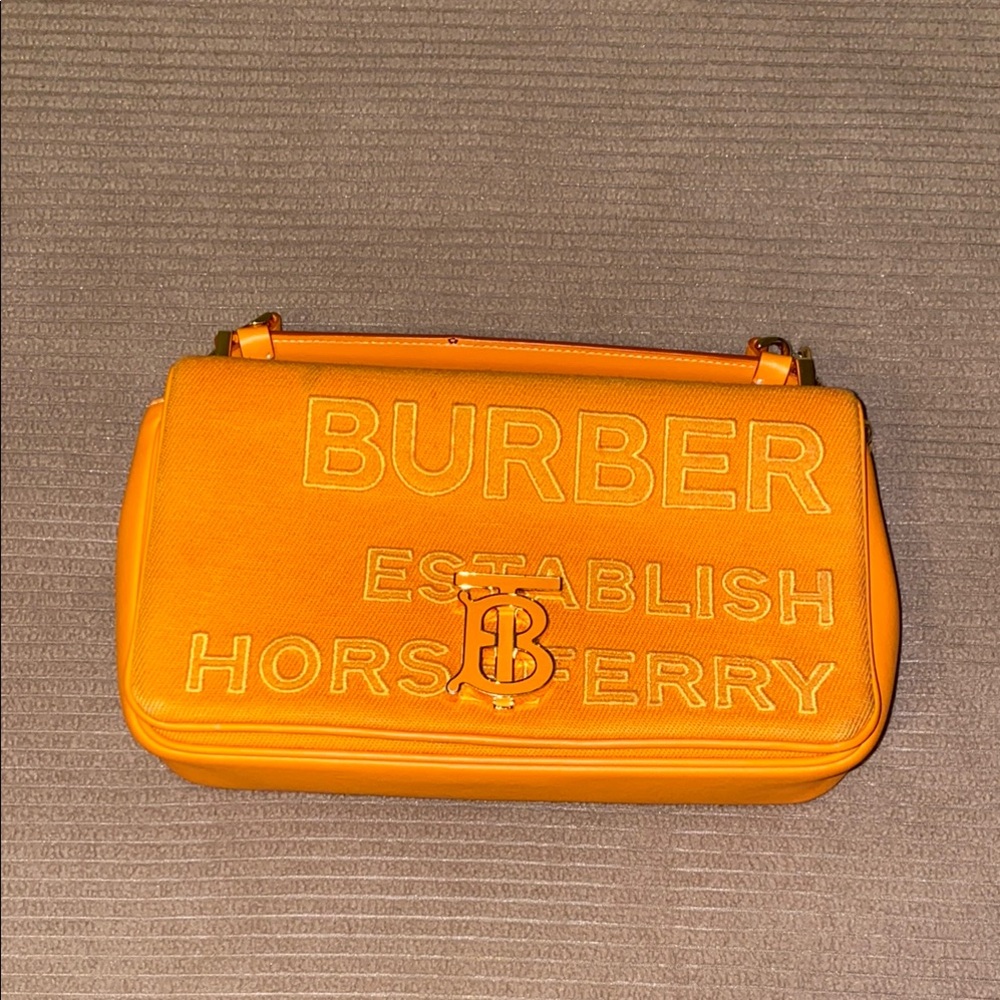 Burberry Bright Orange Shoulder Bag